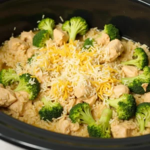 Chicken Broccoli Rice Crockpot