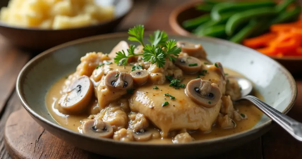 Cream of Mushroom Chicken Crockpot