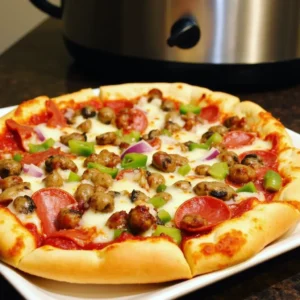 Easy Crock Pot Pizza