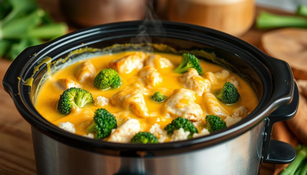 Chicken Broccoli Rice Crockpot