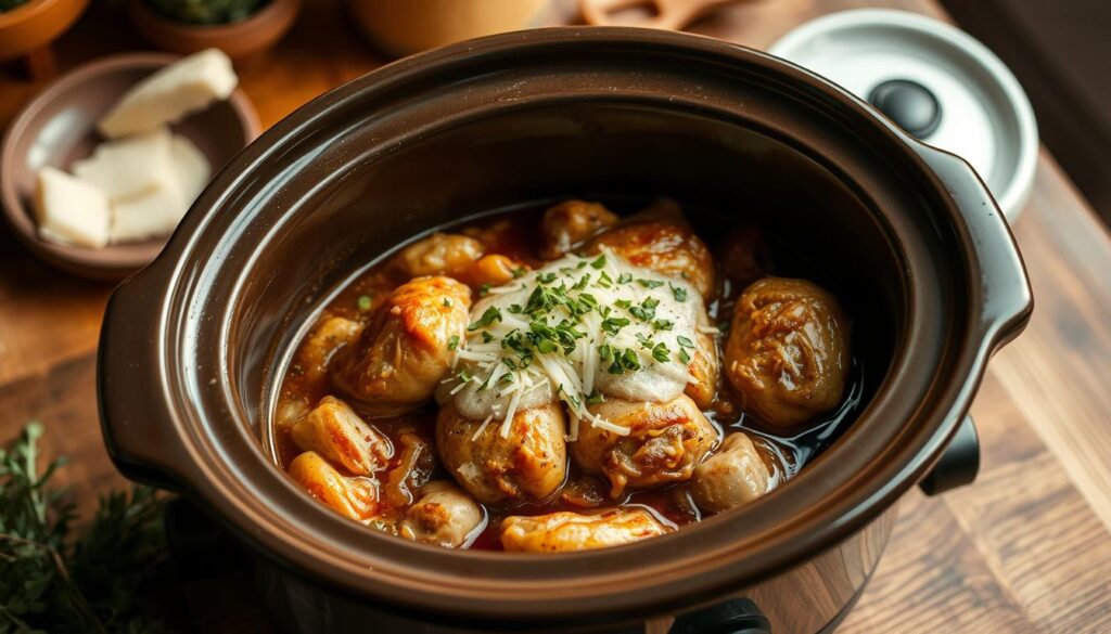 Crockpot French Onion Chicken