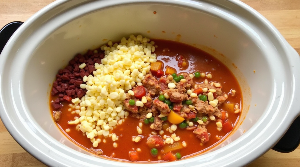 stuffed pepper soup crock pot