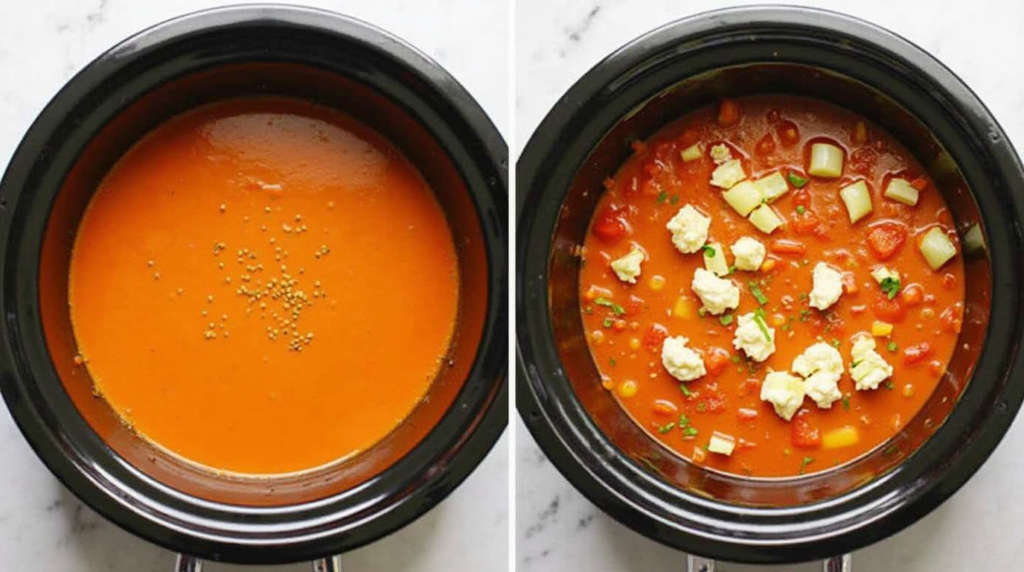 stuffed pepper soup crock pot