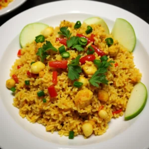 Curry Apple and Deep Fried Rice Recipe