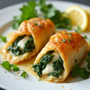 Halibut and Spinach Wrapped in Filo Recipe