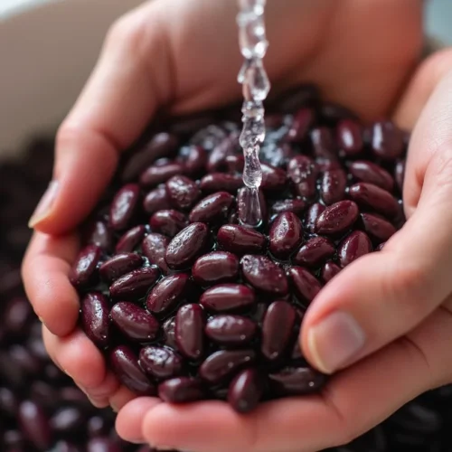 Rinse dried beans well.